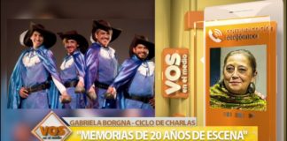 Gabriela Borgna: ciclo de charlas «Memorias de 20 años en escena»