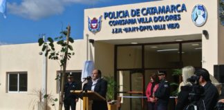 Saadi participó de la inauguración de la comisaría de Villa Dolores