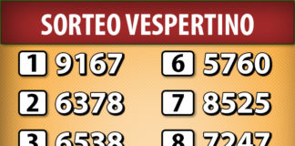 SORTEO VESPERTINO