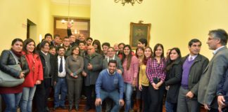Lucía agasajó a los periodistas
