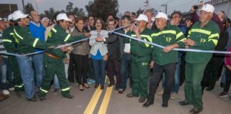 Lucía inauguró la pavimentación de la avenida principal de Fiambalá