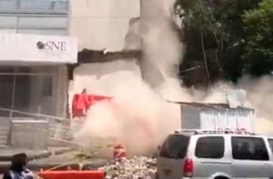 VIDEO: nuevos terremotos en México causaron daños y pánico