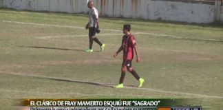 Liga Chacarera 16ª fecha: Defensores de Esquiú 2 – Independiente SA 0