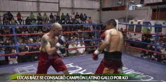 Lucas Báez GKO6 a Agustín Leiton