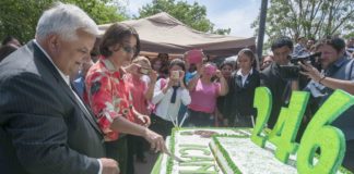 Lucía participó de los festejos por los 246 años de Icaño