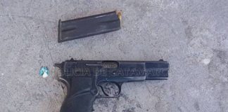 Secuestran un arma de fuego en la zona sur