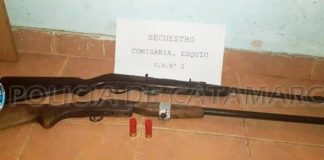 La Paz: aprehenden a tres hombres y secuestran armas de fuego