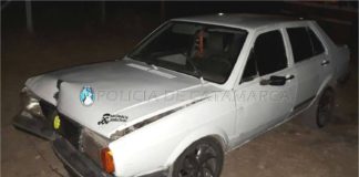 Automovilista chocó contra un poste del tendido eléctrico en Capayán