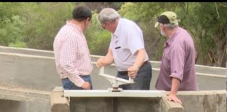 Lucía recorrió obras de nuevo sistema de riego