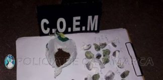 Secuestran marihuana y una motocicleta en el sur de la ciudad