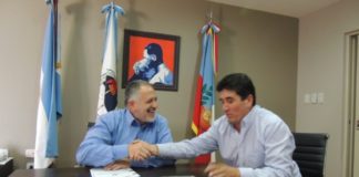 El presidente del Senado recibió al intendente Alberto Espinoza