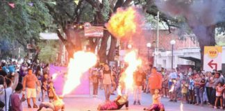 Una multitud participó del cierre de los carnavales en Valle Viejo