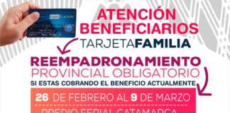 Fechas para el Reempadronamiento de la Tarjeta Familia