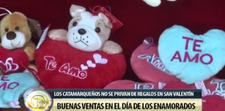 Buenas ventas en el día de los enamorados
