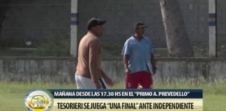 Tesorieri se juega «una final» ante independiente