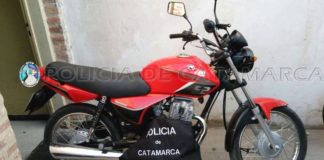 Aprehendido por circular en una motocicleta robada