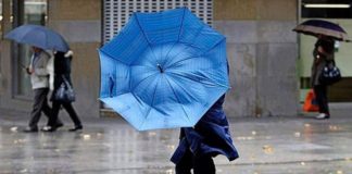 El tiempo: viento durante el día, por la noche lluvia