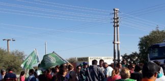 Empleados Municipales de Recreo cortan Ruta 157