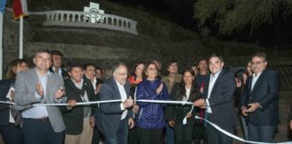 Lucía inauguró una obra que embellece El Rodeo