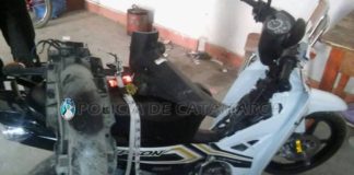 Recuperan una motocicleta robada en Santa María