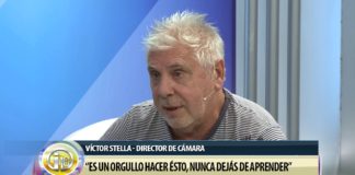 Víctor Stella pasó por las instalaciones de la TV Pública