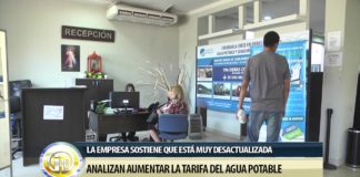 Analizan aumentar la tarifa del agua potable