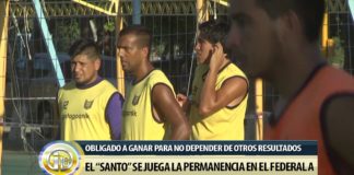 El «Santo» se juega la permanencia en el Federal A
