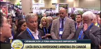 Lucía busca inversiones mineras en Canadá