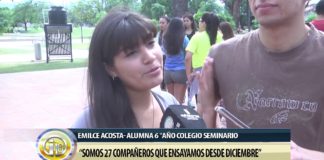 Alumnos del secundario se preparan para la presentación de buzos
