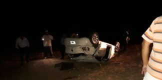 Grave vuelco en Las Salinas por un animal