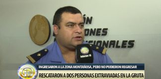 Rescataron a dos personas extraviadas en La Gruta
