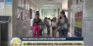 El niño accidentado en el Pía se mantiene estable