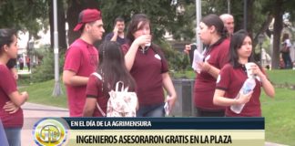 Ingenieros asesoraron gratis en la plaza