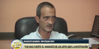 Barros cuestionó la ausencia de diputados del FCS