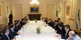 Jalil participó de un almuerzo en Casa Rosada