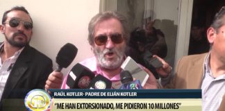 Incidentes a la salida del juicio contra Kotler