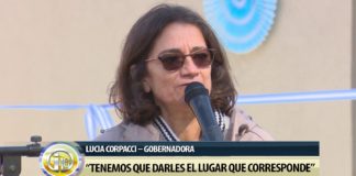 Lucía inauguró una escuela en Guanaco Yaco
