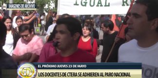 Los docentes de CTERA se adhieren al paro nacional