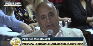 Para Sosa, debería ingresar la denuncia a diputados