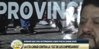 La CTA cargó contra los «CGT de los empresarios»