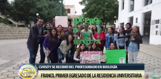 Franco, primer egresado de la Residencia Universitaria