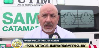 Lucía inauguró la base del SAME en Chumbicha