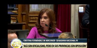 Cristina se refirió a Catamarca durante su discurso