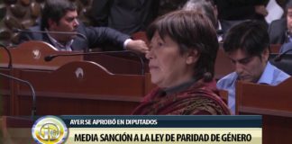 Media sanción a la ley de Paridad de Género