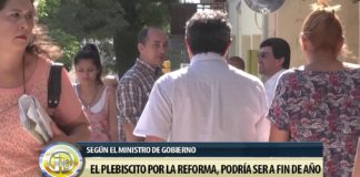 El plebiscito por la reforma podría ser a fin de año