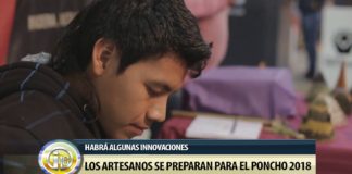 Los artesanos se preparan para el Poncho 2018
