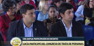 Lucía participó del congreso de Trata de Personas