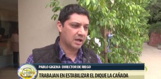 Trabajan en estabilizar el dique la cañada