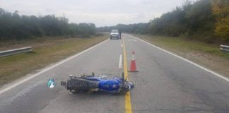 Motociclista lesionado tras derrapar en Paclín