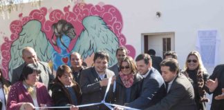 Lucía inauguró un hogar para mujeres en Tinogasta